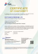 EPA TSCA VI - Certificate for compliance with requirements of the US Environmental Protection Agency (EPA)