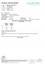 Test results according to DIN 51130 on the anti-slip properties of the surface of plywood Hexa 120/120 gr - class R12 to the requirements of TS and GOST