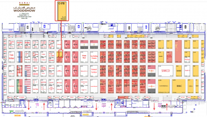 Syktyvkar Plywood Mill ltd. on Dubai Woodshow 2024 - placement plan