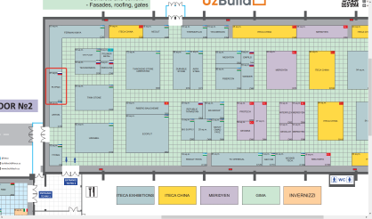 ООО «Сыктывкарский фанерный завод» и компания Timber на UzBuild 2026 - план размещения