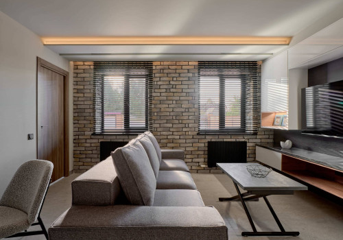 Lamarty chipboard and SyPly plywood in the “Dachny Otvet” project on NTV. Living-dining room with airship